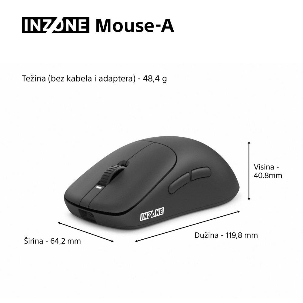 Miš SONY INZONE Mouse-A crni